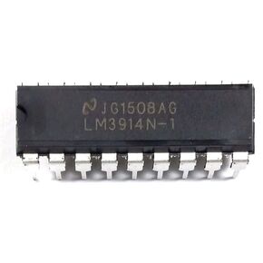 LM3914N-1 LM3914 Dot Bar-Graph Display Driver w/Regulated & programmable LED Current Drive eliminating ext resistors DIP-18 Breadboard-Friendly (Pack of 10) in Saudi Arabia