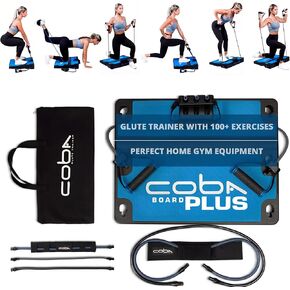 COBA Board Plus™ Squat, Lunge & Deadlift Machine — Knee-Friendly, Compact Home Gym with Patented 7° Incline for Glute-Dominant Training, Kickbacks, Hip Thrusts & Dozens of Total-Body Exercises in Saudi Arabia