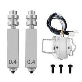 Heating Assembly Kit and 2PK 0.4MM Integrated Hardened Steel Nozzles for Kobra X Combo High Speed Nozzle Ceramic Zirconia Heat Insulation Block Heating Component Heat-Insulating Base Clip in Kuwait