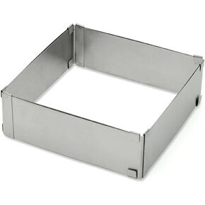 قابل للتعديل من أجل موس من الفولاذ المقاوم للصدأ لتزيين الكيك المربع الدائري، من 4 إلى 6 إلى 11 بوصة، ارتفاع 5 سم، موس الخبز المنزلي وكعك التيراميسو in Kuwait