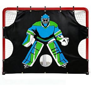Kapler Hockey Net Goalie Target Tarp: Heavy Duty PVC 5 Zone Street Shooter Tutor with Reinforced Edges for Practicing Shooting Accuracy - Hockey Training Equipment Gift for Youth Adults Fits 72" Goal in Kuwait