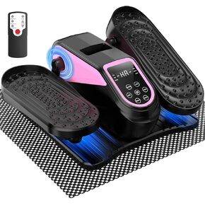 VIVURN® 023 جهاز تمرين الساق الكهربائي الصغير تحت المكتب لكبار السن، 12 سرعة RF شاشة عرض عن بعد غير قابلة للانزلاق، تمرين دواسة هادئ ومدمج للمنزل والمكتب هدية للأم والأب in Kuwait