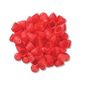 Universal Plug Caps for Test Tubes - Red - 1000 per Pack in Kuwait
