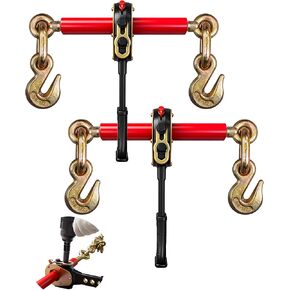 Impact Wrench Ratchet Binders (2-Pack) - for 3/8" & 1/2" Chain, 9200 lbs WLL | Heavy-Duty Cargo Tie-Down & Load Securement in Kuwait