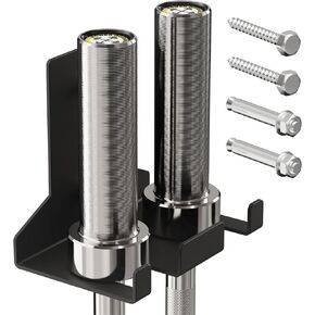 POWER GUIDANCE Olympic Barbell Hanger,Garage Gym Bar Wall Rack,Vertical Barbell Mount Rack,Space Saving Commercial or Home Gym Accessory in Kuwait