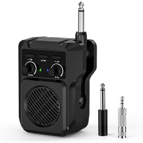 ZealSound Mini Guitar Amp with Bluetooth, 5W Portable Practice Amp with 4 Built-in Effects (Clean, Overdrive, Distortion, Reverb), USB Playback, Rechargeable Up to 8 Hours for Electric Guitar & Bass in Kuwait