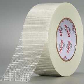 2 Inch x 55 Yards Transparent Bi-Directional Fiberglass Tape – Reinforced Packing Filament Strapping Tape, Adhesive Heavy Duty in Kuwait