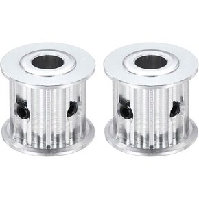 MECCANIXITY 2 Pcs Aluminium Timing Pulley, 12 Teeth 8mm Bore Synchronous Wheel Timing Belt Pulley 5mm Pitch 16mm Slot Width for Belt, CNC Machine, 3D Printer in Kuwait