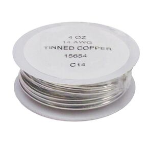 14 Gauge Solderable Tinned Copper Wire 4oz.Spool for Glass Art & Other Crafts in Kuwait