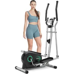 Dripex Elliptical Exercise Machine, Hyper-Quiet Magnetic Elliptical Machine for Home, 8-Level Resistance Elliptical Training Machines with 6KG Flywheel, Pulse Sensor & LCD Monitor in Kuwait