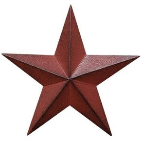CWI Gifts Barn Star Wall Decor, 12-Inch, Burgundy in Kuwait