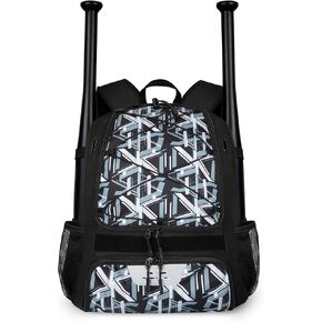 Baseball Bag Softball Equipment Bag with 2 Bat Compartment, Ventilated Shoe Pocket, Fence Hook for Youth Adult Players in Kuwait