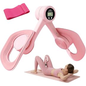 Thigh Trainer Pelvic Floor Muscle Trainer with 3 Smart Modes, 360° Adjustable Design Kegel Inner Thigh Exerciser with 25LB Resistance Band for Home Gym, Workout Equipment for Hip, Leg and Arm in Saudi Arabia