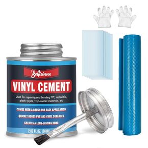 Vinyl Cement with Brush, Vinyl Glue for Inflatables, High Strength PVC Cement for Pool Liners, Tarps, Hot Tubs, Air Mattresses (2.02 oz.) in Kuwait