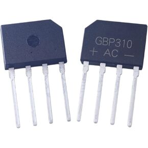 50/100/200/500/1000 قطعة GBP310 جسر المعدل GBP310G جسر مسطح 3A/1000 فولت DIP-4 جسر المكدس (100 قطعة) in Kuwait