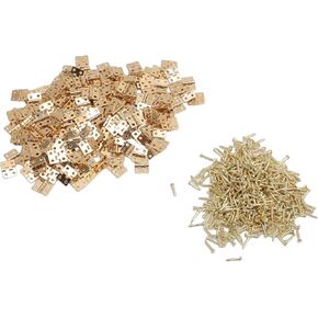 Zerodis Mini Butt Hinges Hinges Retro Brass Small Folding with Screws Miniature Hardware for Woodworking Projects Wooden Jewelry Box Dollhouse Cabinet Drawer Mini Butt in Kuwait