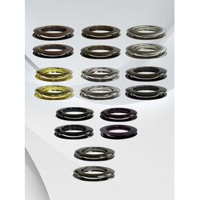 Micron Round #15 Brass Curtain Grommets and Teeth Washers, Heavy Duty, Reliable, Durable, Black Painted 51 mm (2") (100 Pcs Set) in Kuwait
