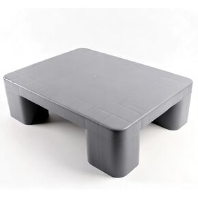 Plastic Dunnage Rack – Heavy-Duty Gray Block Pallet for Basement or Commercial Food Storage, 15.7" x 11.8" x 4.7", 700LBS Load Capacity Plastic Pallets for Dry Floor Organization in Kuwait