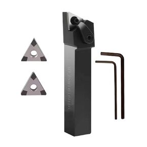 TNMG160404&TNMG160408 CBN-6 Boron Nitride Turning Insert with MTJNR1616H16 External Turning Lathe Cutting Tool Holder,High Speed Finishing of Heat Treated Steel,Sintered Ferrous Alloy and Cast Iron in Kuwait