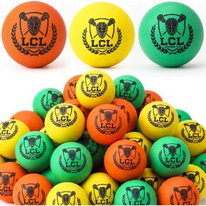 24 Packs Soft Foam Lacrosse Balls Bulk Lacrosse Soft Practice Balls for Youth Indoor Training College and High School Official Size for Games Training in Kuwait