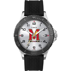 Timex Tribute Men's Collegiate Gamer 42mm Watch – Maryland Terrapins with Black Silicone Strap in Saudi Arabia