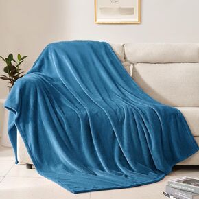 BEAUTEX Soft Fleece Baby Blanket for Boy Girl Infant Toddler Crib Cot Stroller, Small Size Fuzzy Plush Swaddle Blanket, Super Cozy and Comfy for All Seasons (Baby Blue, 30" x 40") in Kuwait