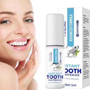 طلاء الأسنان، جل تبييض الأسنان الفوري، تركيبة سريعة الجفاف ولطيفة، ملمع أسنان محمول لابتسامة مشرقة ولامعة، حل تبييض فعال، مثالي للاستخدام في المنزل أو السفر in Kuwait