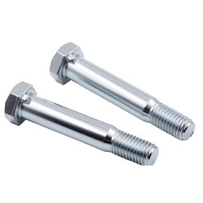 16-Pack 5/16-18x2.32" Long Caster Wheel Bolts, Galvanized Carbon Steel Hex Head Screws with 1/2" Lock Keyway, Replacement Hardware for Handcarts, Dollies and Utility Carts (16) in Saudi Arabia