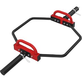 Olympic Trap Bar, Hex Deadlift Squat Bar for 2" Olympic Barbell, 49" Shrug Bar with Handles, 500Lbs Weight Capacit Suitable Home Gym Equipment Workouts for Beginners,Women,Men in Kuwait