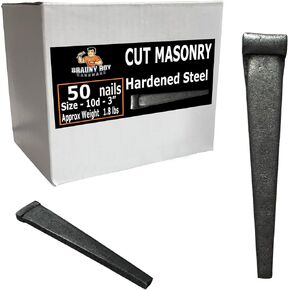3"- 8d Cut Hardened Concrete Masonry nails for cinder block, concrete walls, cement board - 3.5 lb - Qty 100 in Kuwait