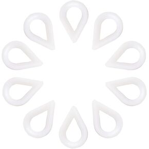 10 قطع من كشتبانات حبل الأسلاك M3، كشتبانات كابل نايلون بلاستيكي لحبل سلكي 10 مم، فتحة تزوير شديدة التحمل للرفع البحري والصناعي وخطوط الملابس الخارجية in Kuwait