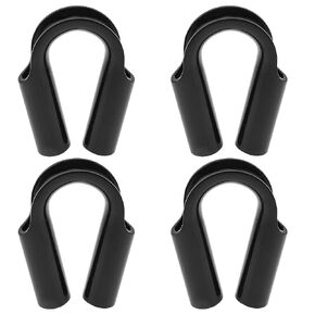 4Pcs 3/8" M10 Rope Thimbles Stainless Steel Wire Rope Tube Thimble Heavy Duty Cable Thimble 10mm Black in Kuwait