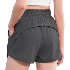 Zaclotre Girls Athletic Shorts with Zipper Pockets 2 in 1 Kid Workout Running Volleyball Soccer Shorts with Liner in Saudi Arabia