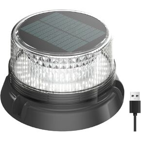 LED Anchor Light for Boat Yacht, Solar Navigation Lamp, Marina Dock Barge Safety Beacon Lights, Strobe Warning Light, Magnetic & Suction Mount, Auto On/Off, for Boats Factory Dock, White in Saudi Arabia