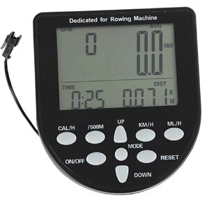 Colaxi Water Resistance Rowing Machine Counter Monitor Timer Meter for Time Distance Display Fitness Bike Treadmills Fan Bikes in Kuwait