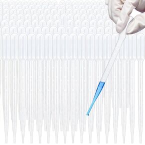 Disposable Plastic Transfer Pipettes, 3ml Graduated Eye Dropper for Essential Oil, Science Experiments, Crafts, DIY Lash Serums, Castor Oil 100 Pack (NOT Individually Packed) in Saudi Arabia