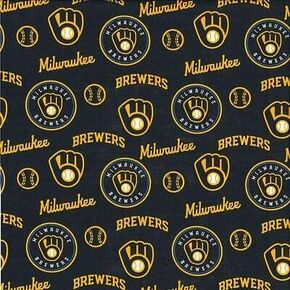 طباعة نسيج قطني لفريق ميلووكي برويرز MLB البيسبول الرياضي من The Yard 60341B in Kuwait