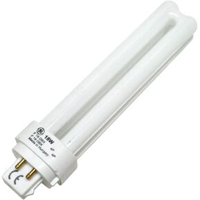 (25 حزمة) GE 97598 F18DBX/827/ECO4P 18 وات 2700K 4-Pin مصباح فلورسنت مدمج مزدوج بياكس 25 in Kuwait