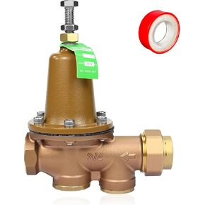 استبدال صمام تخفيض الضغط LF25AUB-Z3 للوات LF25AUB-Z3، صمام منظم ضغط المياه 3/4 بوصة قابل للتعديل 25-75 رطل لكل بوصة مربعة إعداد مسبق للمصنع 50 رطل لكل بوصة مربعة، اتحاد أنثى NPT x أنثى NPT in Kuwait