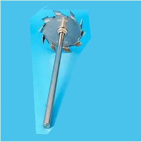 Stainless steel stirring paddle lab mixer impeller 304 Stainless Steel Tooth Type Dispersion Paddle With Stirring Rod 1 Set 3-18cm(9cm disk with rod) in Kuwait