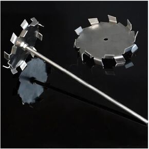 دافعة خلاط مختبر التحريك من الفولاذ المقاوم للصدأ 304 قرص تشتيت مختبر من الفولاذ المقاوم للصدأ مع قضيب التحريك مجموعة واحدة بأحجام متعددة (قرص 50 مم مع قضيب) in Kuwait