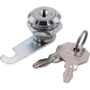 20/25 مللي متر صندوق البريد قفل كام 90 درجة سبائك معدنية اسطوانة خزانة خزانة مع 2 مفاتيح الأثاث الأجهزة 1 قطعة (25 مللي متر) in Kuwait