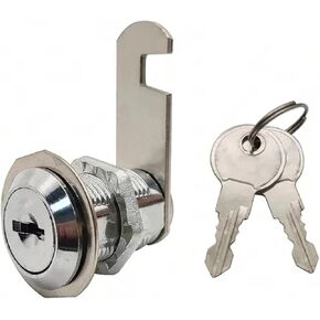 صندوق أدوات خزانة معدنية صغيرة درج قفل كامة كروية صندوق بريد مفتاح مسطح 1 قطعة (1.6 سم) in Kuwait