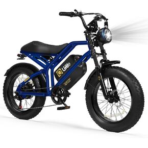 دراجة كهربائية Qlife للبالغين / المراهقين Spark-1500W Peak Motor 20 بوصة إطارات سميكة 28MPH (فتح إلى 35MPH) دراجة ترابية، بطارية قابلة للإزالة 624-1248Wh Ebike، تعليق مزدوج وفرامل دراجة نارية، دراجة 21 سرعة in Kuwait