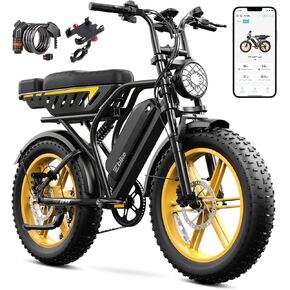 دراجة كهربائية TST للبالغين بقدرة 1500 واط، وإطار سمين مقاس 20 بوصة، ومناسبة لجميع التضاريس، و60/130 ميلًا، و28 ميلاً في الساعة، ودراجة ترابية كهربائية - بطارية 48 فولت 15/30 أمبير تم اختبارها على دراجة كهربائية تعمل بالطاقة UL 2849 in Kuwait