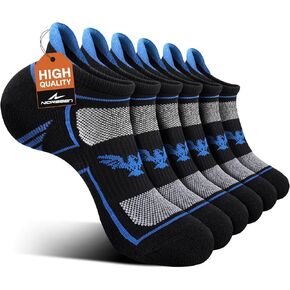 Mens Running Socks 6 Pairs with Arch Compression Support, Cushioned Breathable Ankle Socks, Wicking Athletic Sock in Kuwait