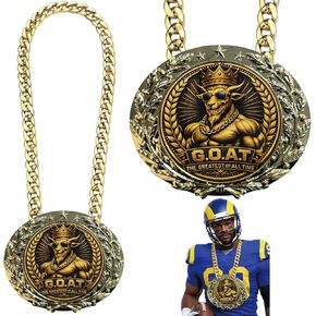 سلسلة بطل ميدالية الماعز العضلية مقاس 6 بوصات - ميدالية جائزة رياضية لكرة القدم وكرة القدم وكرة السلة وكأس الفائز المضحك للأطفال والكبار in Kuwait