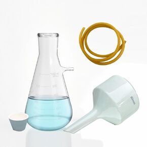 Lab Buchner Funnel Filtering Kit with 80mm Buchner Ceramic and 1000ml Vacuum Flask in Kuwait