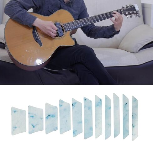 eMagTech 22pcs Guitar Fret Marker Inlay Stickers White Trapezoid for Guitar Fingerboard Decoration and Positioning in Kuwait