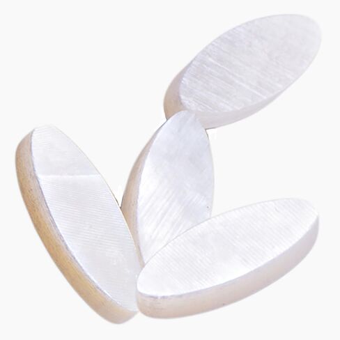 White Pearl Oblong Inlays Dots for Guitar Fingerboard Maker (Pack of 10) in Saudi Arabia